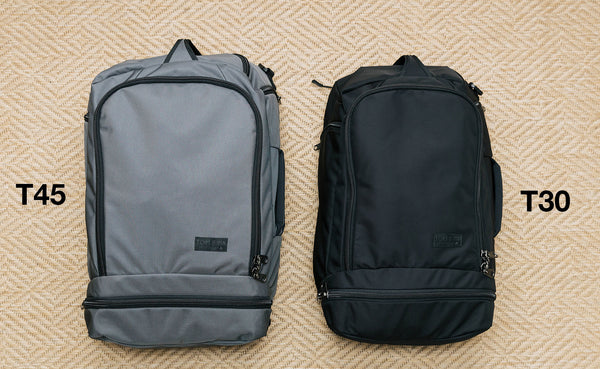 A comparison of the front of the Techonaut 45 (left) and the Techonaut 30 (right).